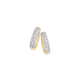 9ct Gold Pave Set Diamond Earrings TDW=.50ct