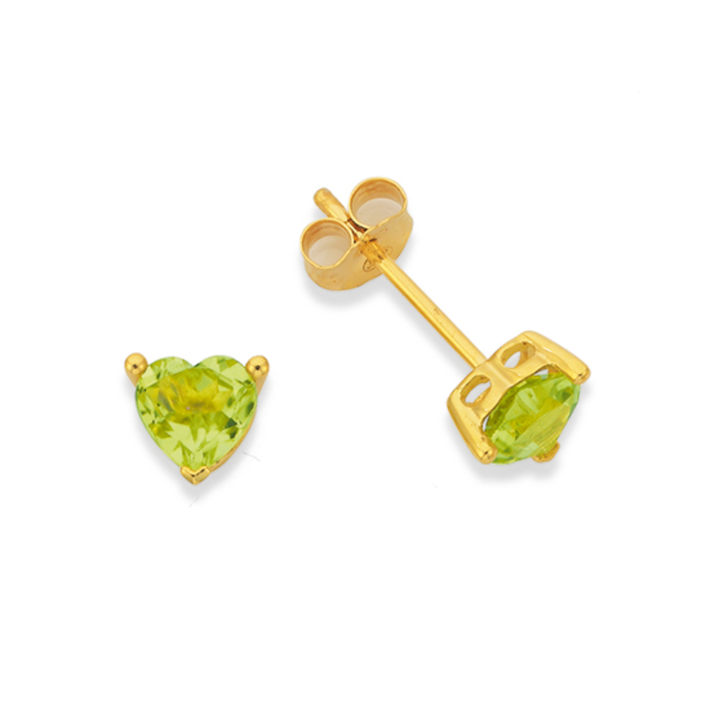 Natural Peridot Earrings Trillion Cut Peridot Studs 14K Gold Floral Posts -  Rare Earth Jewelry