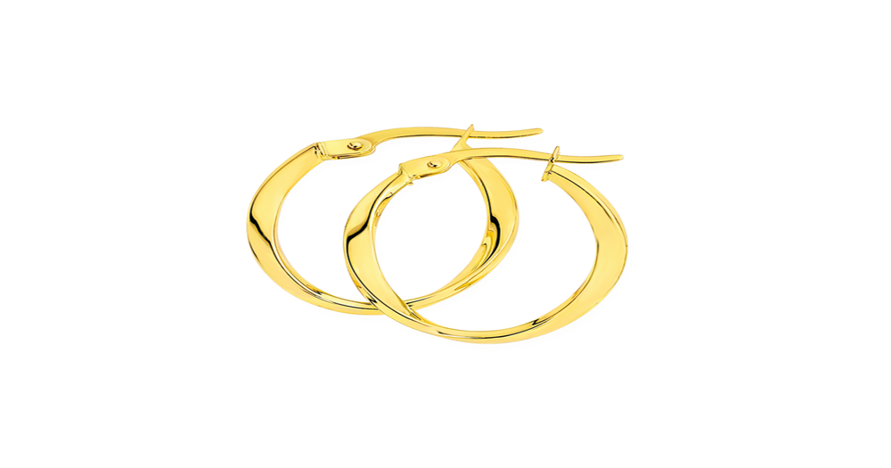 Prouds hoop gold earrings Clearance