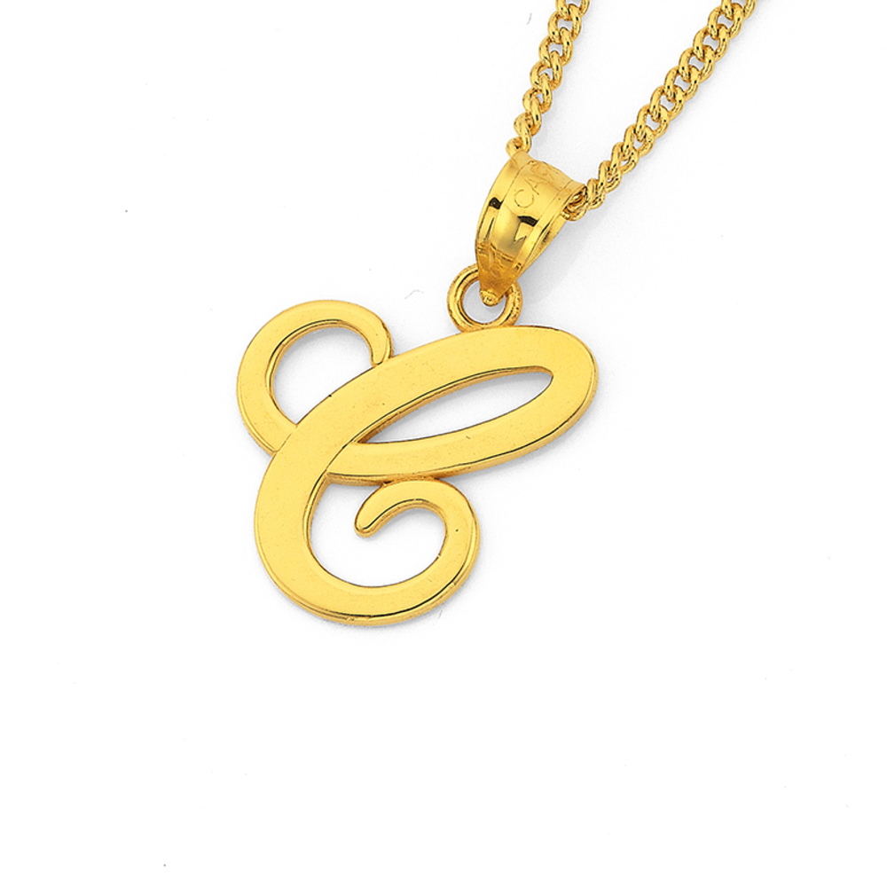 C gold pendant deals