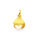 9ct Gold Shell with Pearl Charm