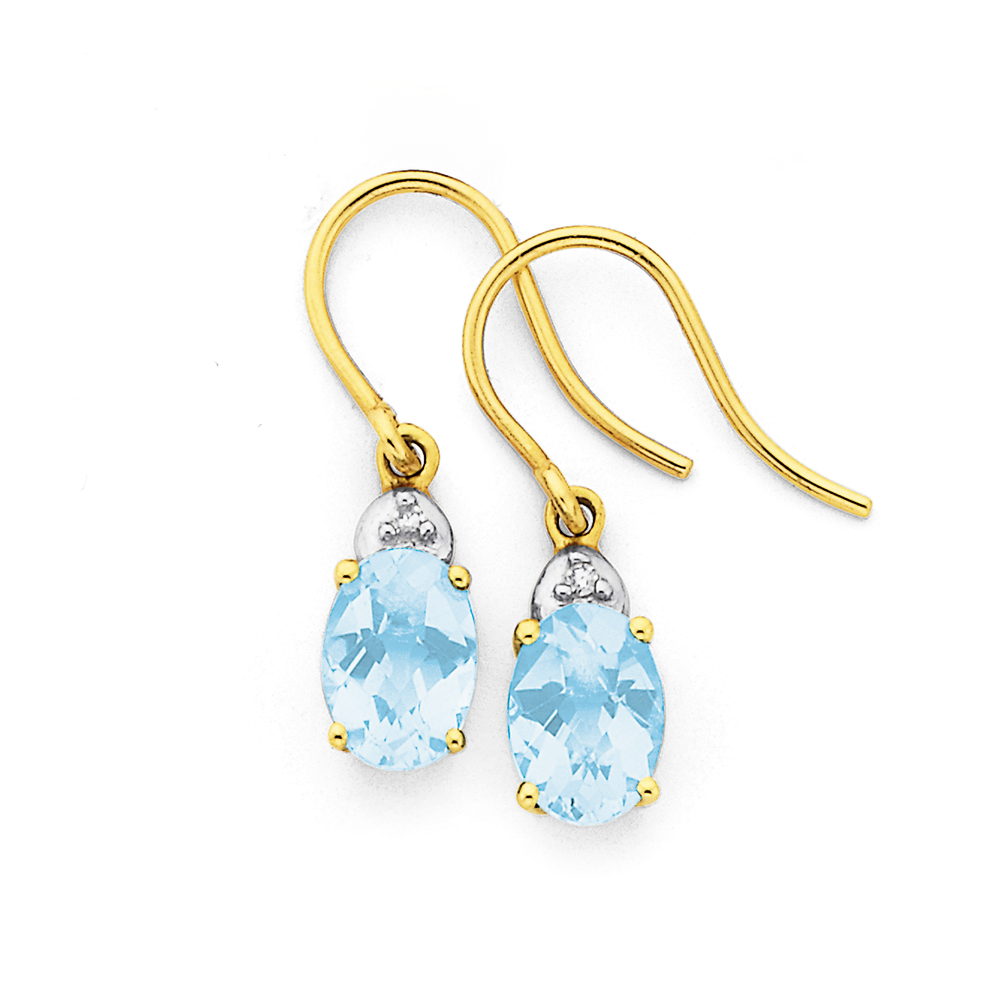 Prouds sales aquamarine earrings