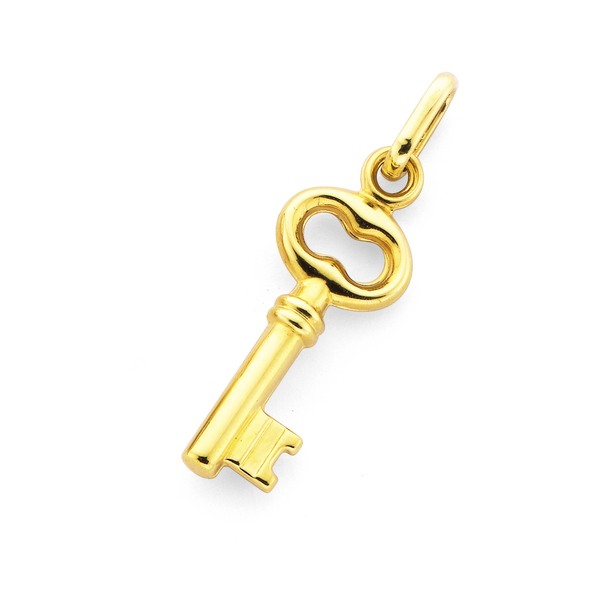 9ct Gold Small Key Charm