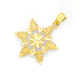 9ct Gold Snowflake Pendant