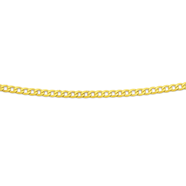 9ct Gold Solid 60cm Solid Curb Chain