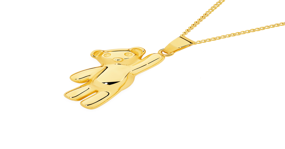 9ct Gold Teddy Bear Pendant Prouds
