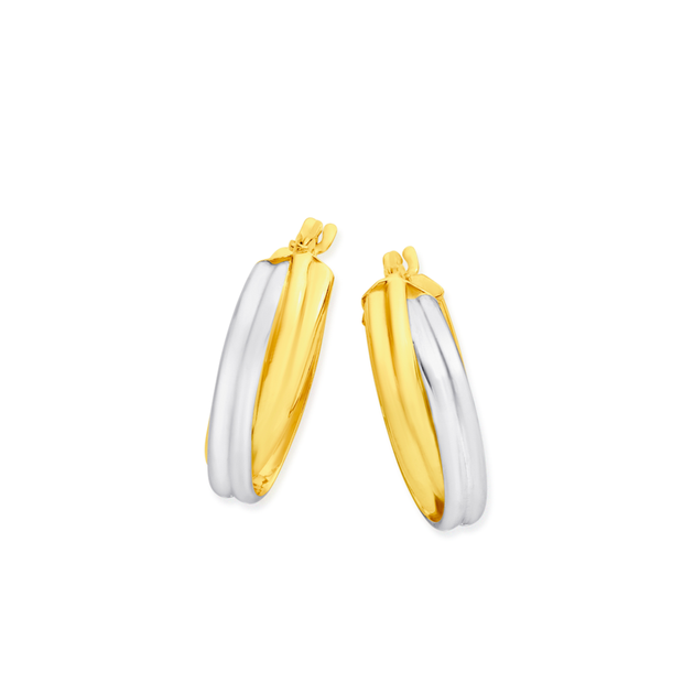 Gold hoop earrings prouds Clearance