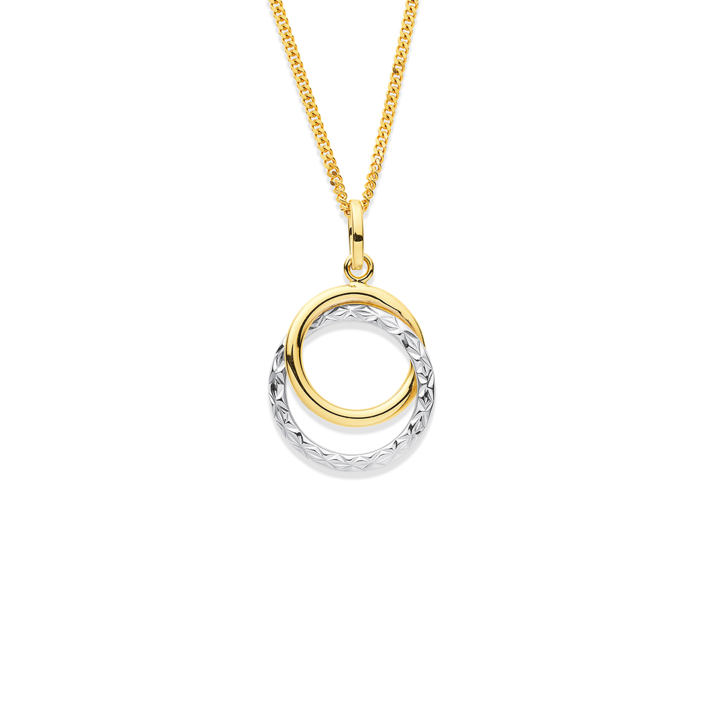 Two Tone SS/GP Diamond Station Necklace 001-631-01918 | Carroll's Jewelers  | Doylestown, PA