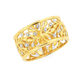 9ct Gold Two Tone Filigree Dress Ring