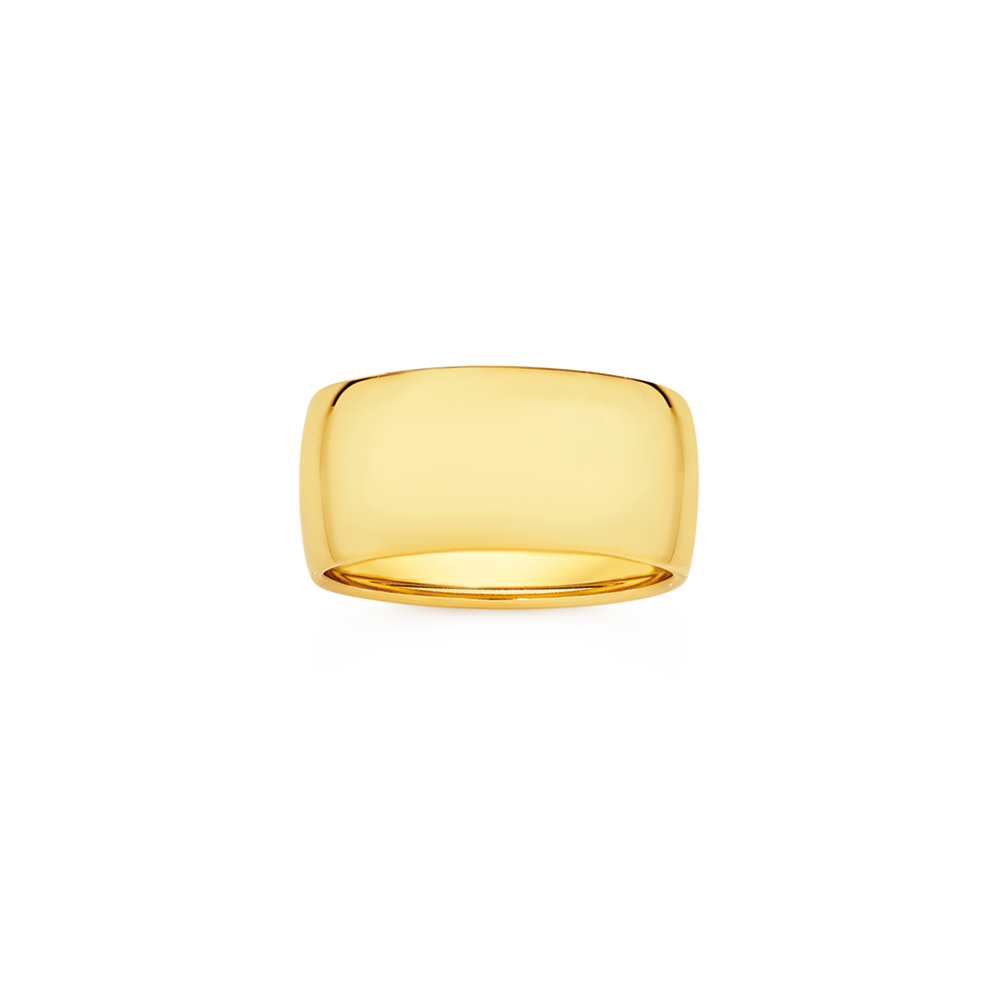 9ct Gold Wide Dress Ring