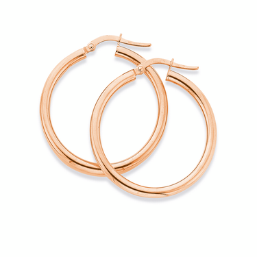 9ct Rose Gold Diamond Cut Tear Drop Earring - Jewellers 9ct Rose Gold Diamond Cut Tear Drop Earring - Jewellers