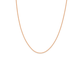 9ct Rose Gold 45cm Solid Curb Chain