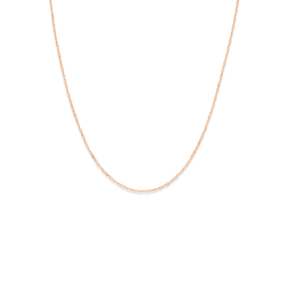 9ct Rose Gold 45cm Solid Twisted Cable Chain Prouds