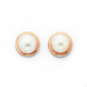 9ct Rose Gold Cultured Fresh Water Pearl Stud Earrings