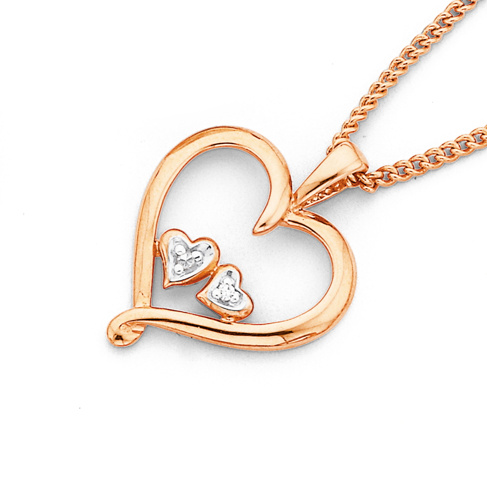 Heart Shape Moissanite Diamond Necklace, Open Heart Pendant - Shraddha  Shree Gems