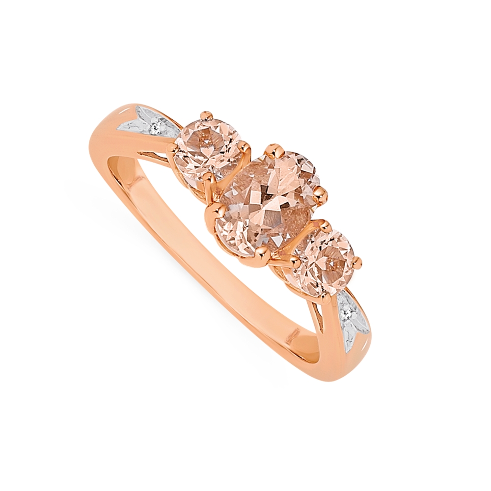 Rose gold cheap ring prouds