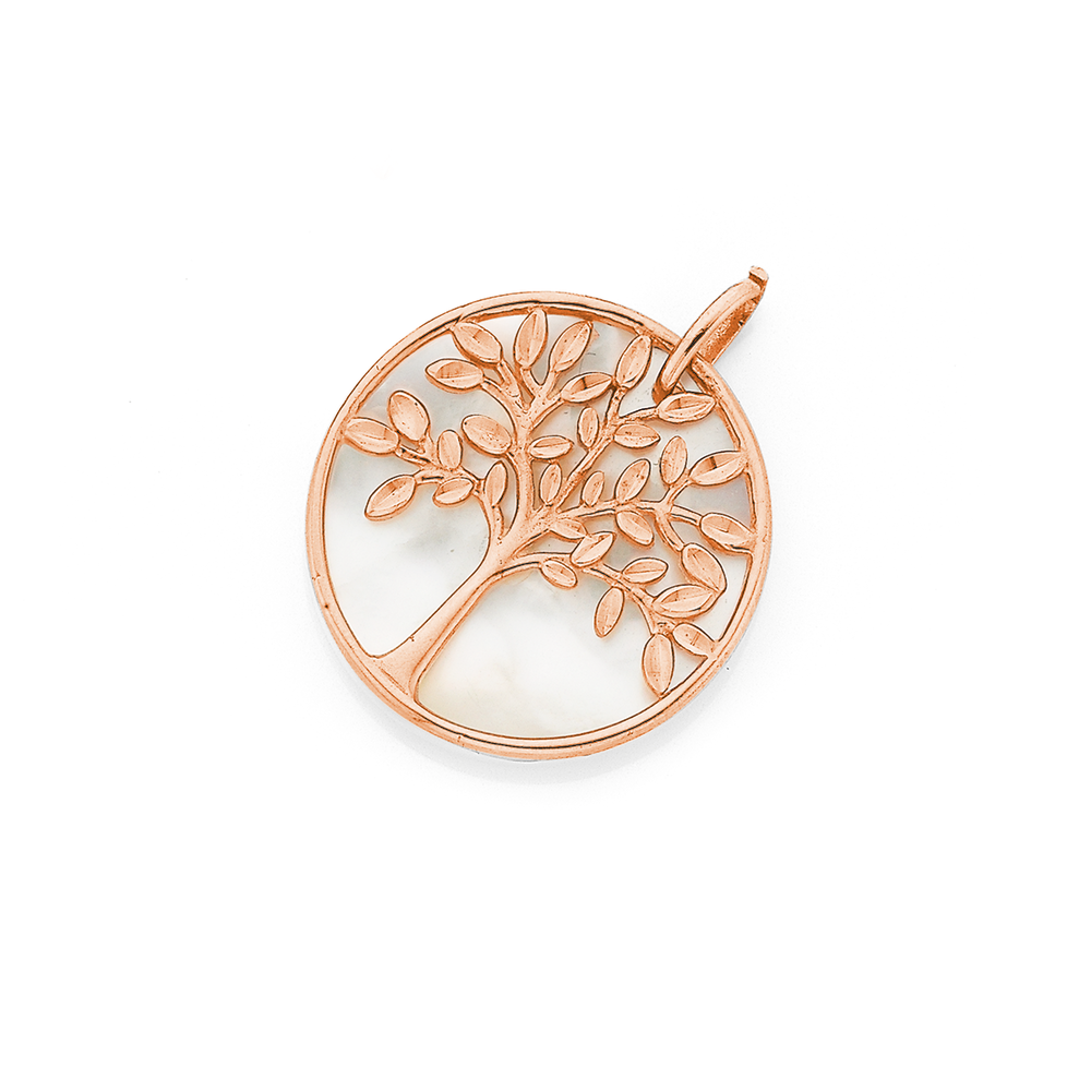 Rose gold tree of life pendant deals