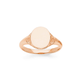 9ct Rose Gold Oval Signet Ring