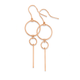 9ct Rose Gold Pendulum Drop Earrings
