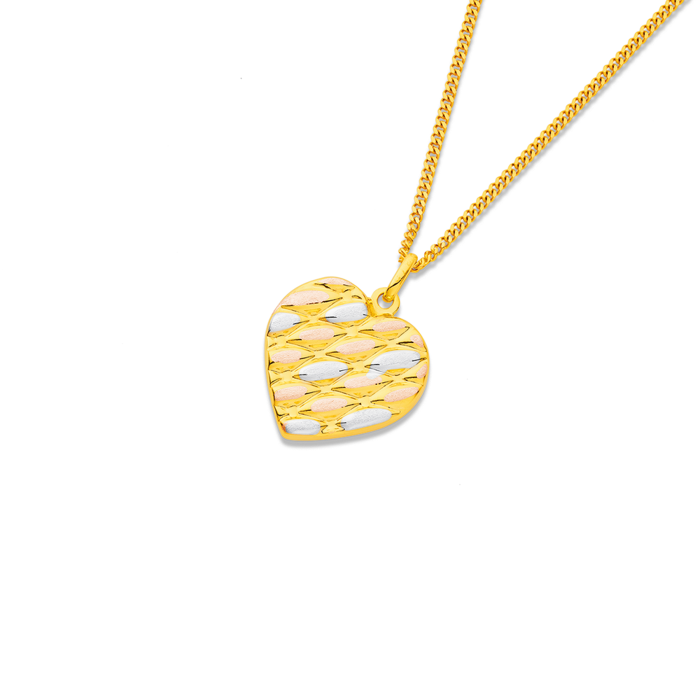 Vintage Avon Heart Necklace, Gold Heart Charm Necklace with Topaz Rhin –  PiggleAndPop