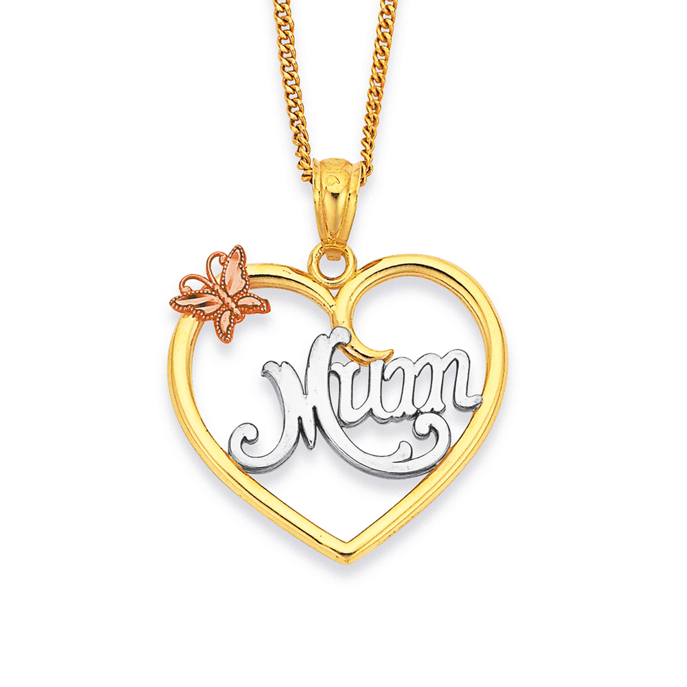Open heart butterfly necklace clearance