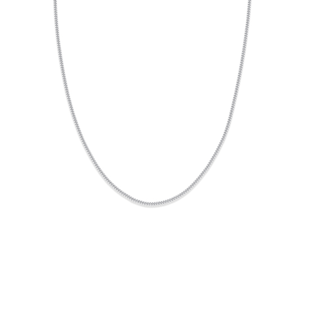 White gold sales curb chain
