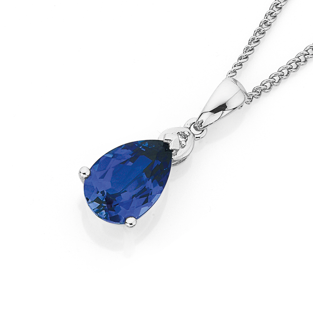 Prouds sapphire pendant Clearance