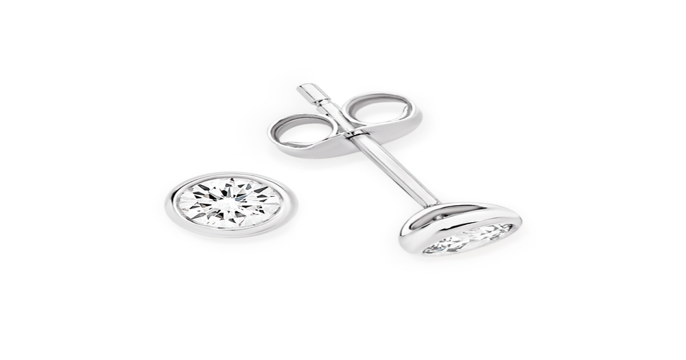 White gold earrings prouds Clearance