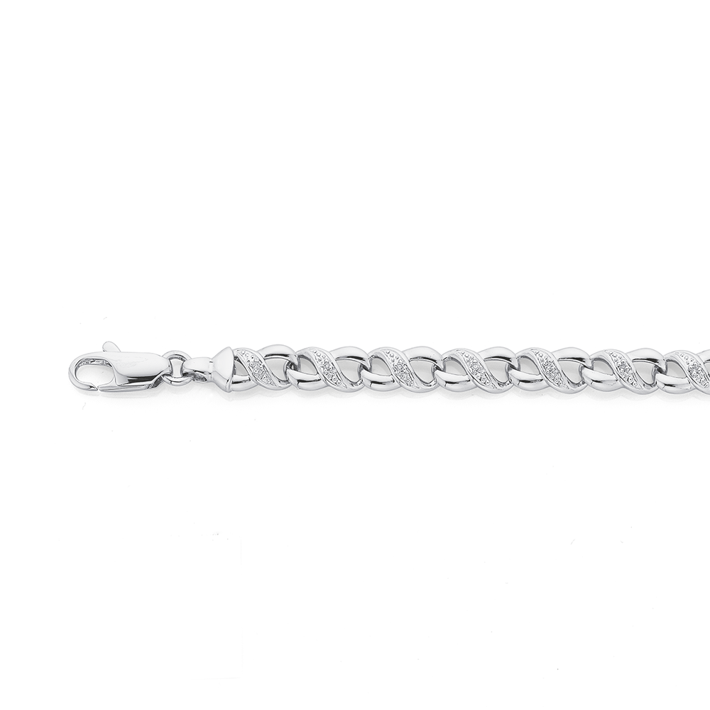 9ct Yellow  White Gold Fancy Bracelet  Buy Online  Free Insured UK  Delivery