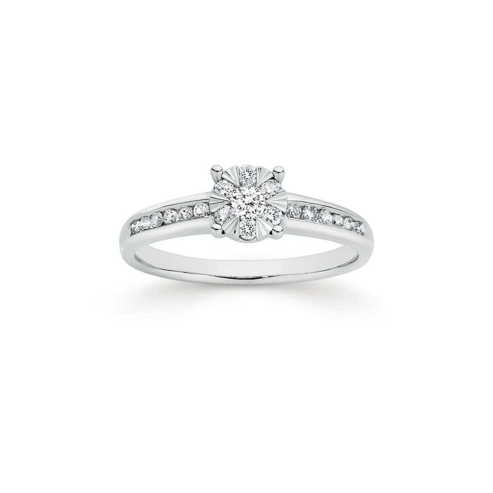 Emerald Solitaire Engagement Ring in 14k White Gold | Kendra Scott