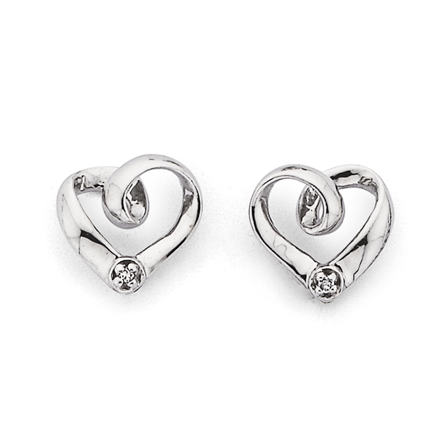 Prouds heart earrings Clearance