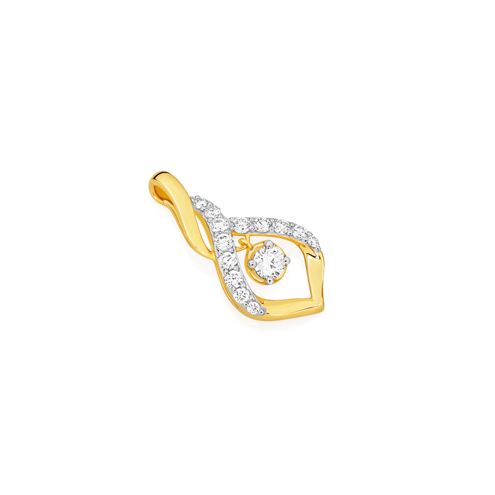 Alora 10ct Gold 1 2 Carat Tw Lab Grown Diamond Infinity Pendant Prouds