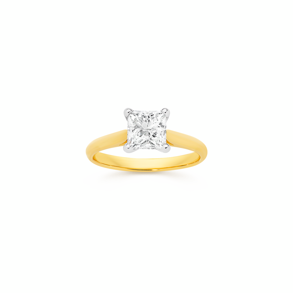 Alora 14ct Gold 1.50 Carat Lab Grown Diamond Solitaire Ring