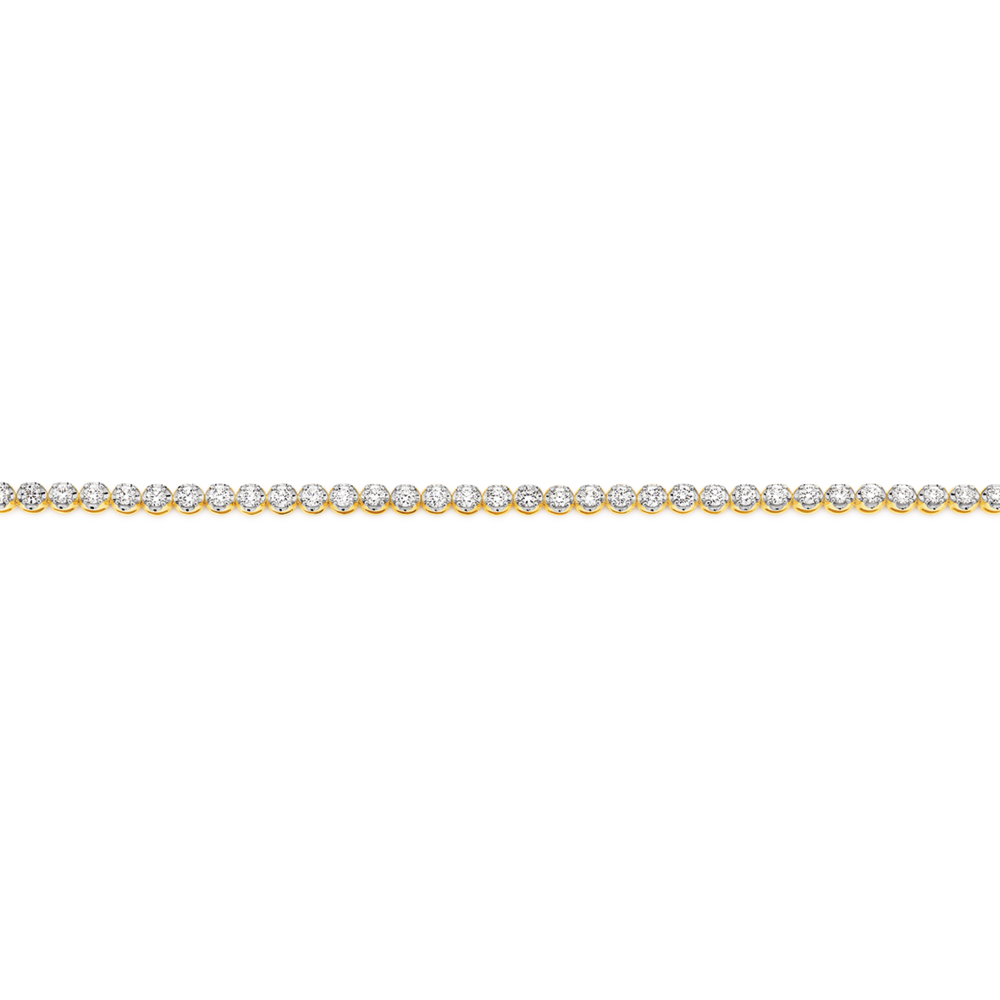 Alora 14ct Gold 2 Carats Tw Lab Grown Diamond Tennis Bracelet Prouds