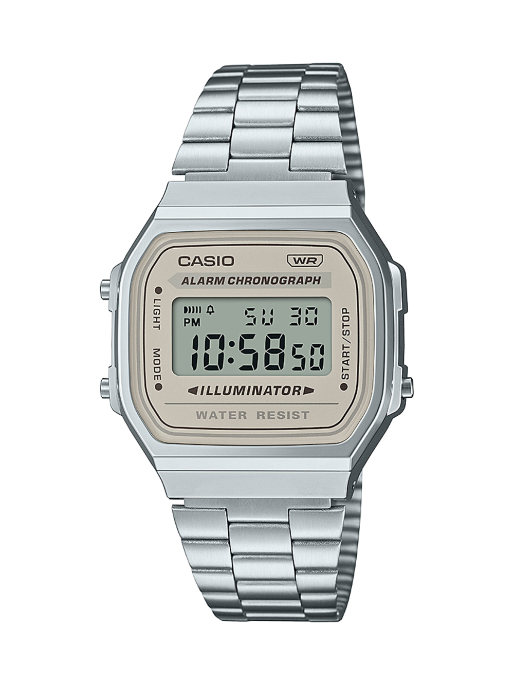 Casio Vintage A168wa-8a in Silver | Prouds