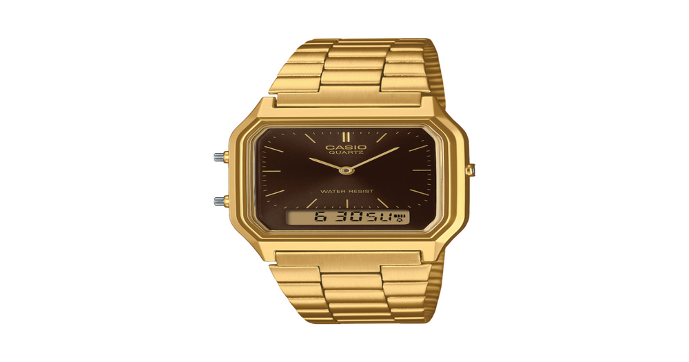 Casio Vintage Watch Aq230ga-5a in Gold | Prouds