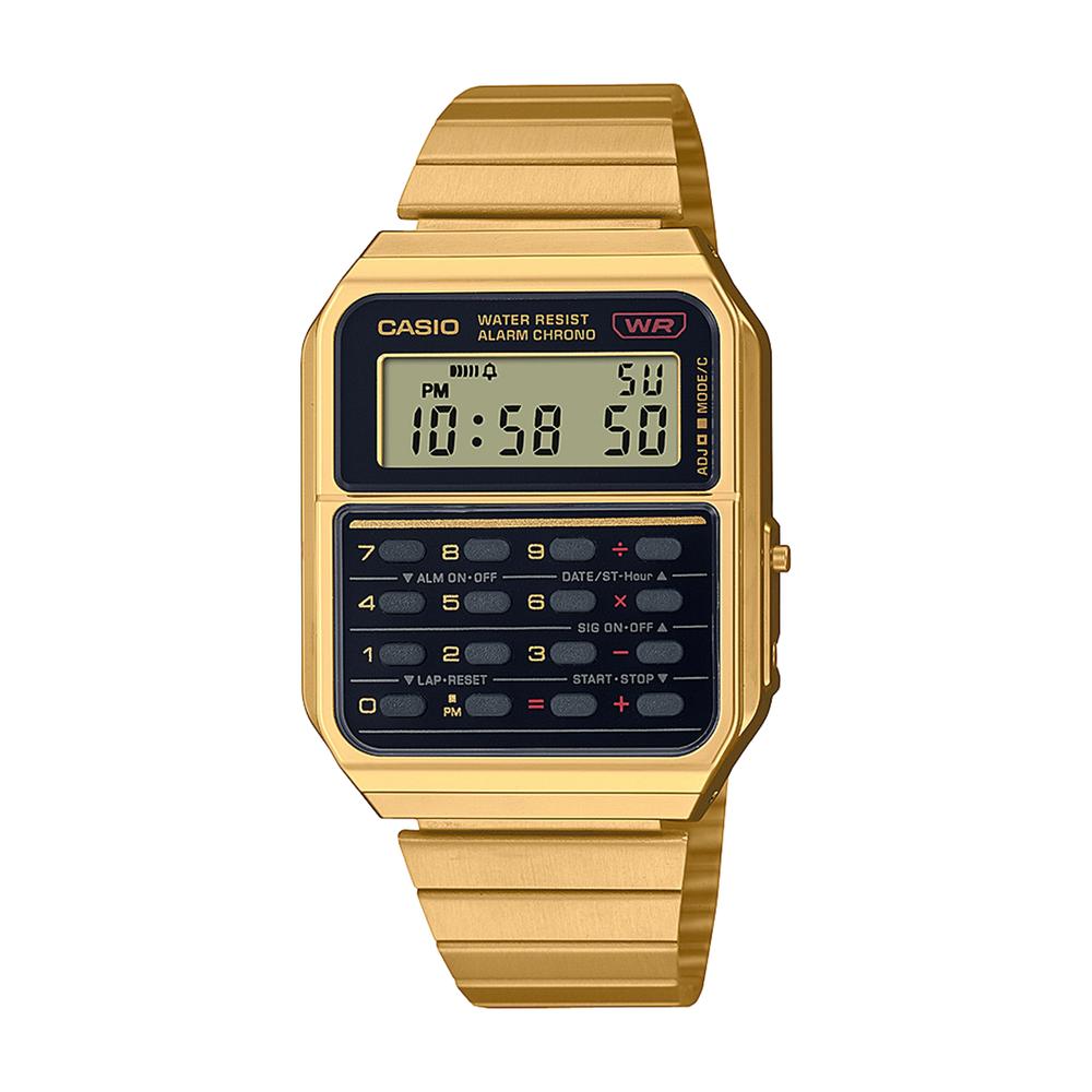 Casio gold 2025 plated digital watch