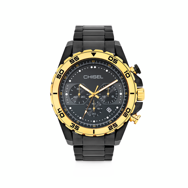 Chisel Men's Aero Chronograph Watch in Black | Prouds