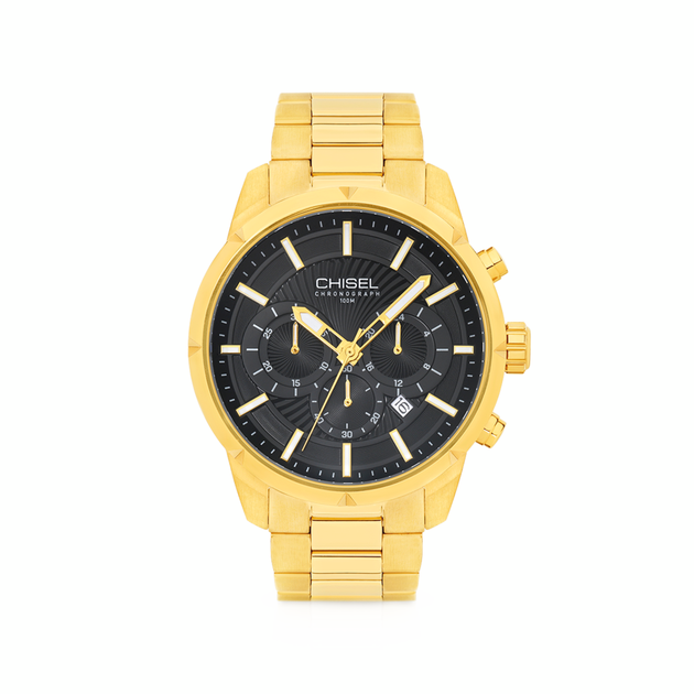 Chisel Men's Chairman Watch in Gold | Prouds