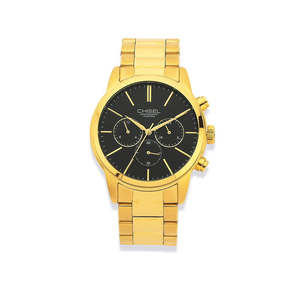 Chisel Mens Gold Tone Watch 5829210 Watches Prouds The Jewellers