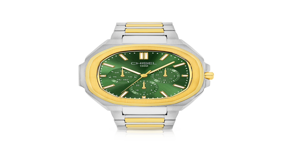 Chisel Men's Verde Tank Watch in Silver | Prouds