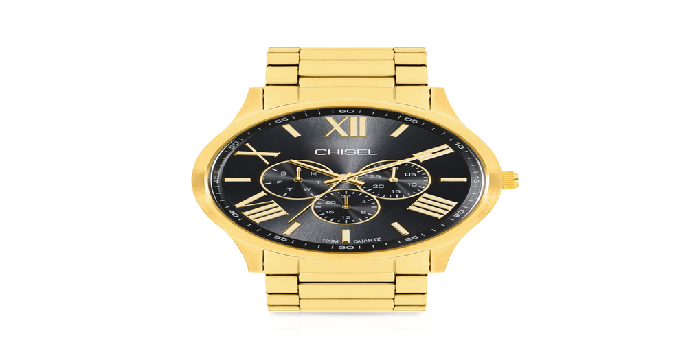 Chisel Men's Watch in Gold Prouds