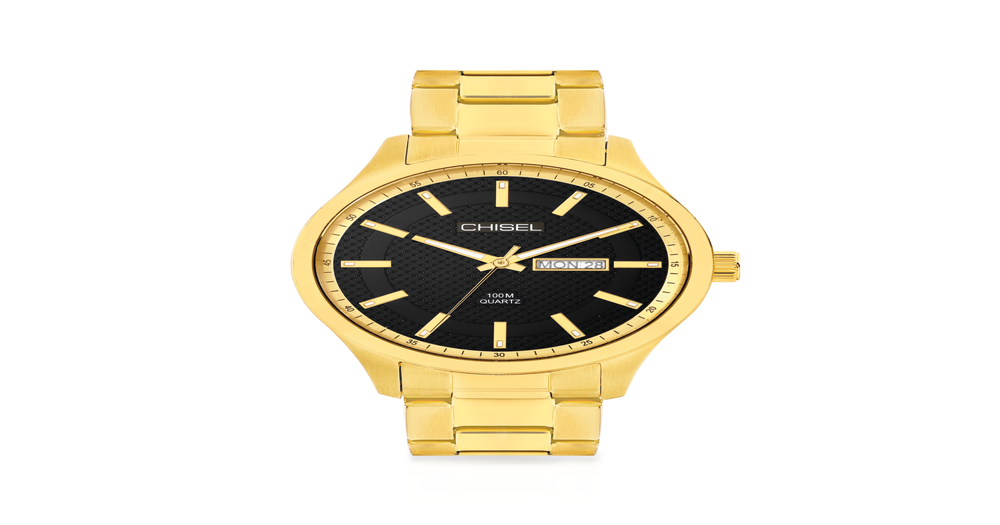 Chisel Men's Watch in Gold Prouds