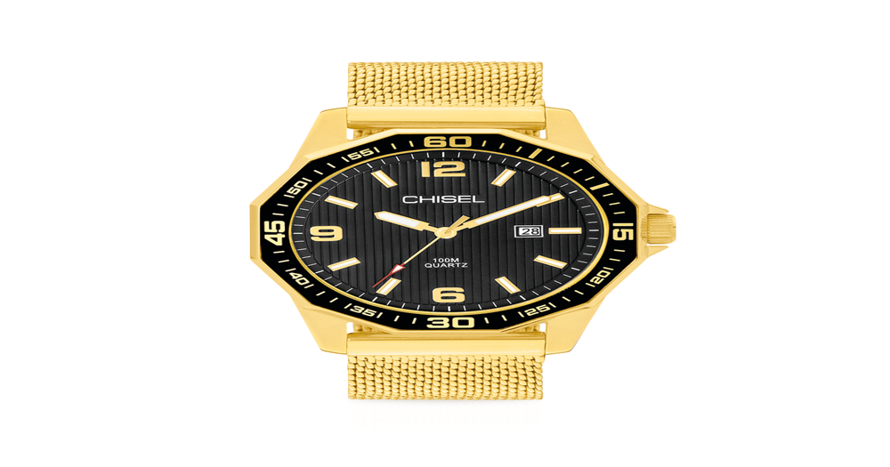 Chisel Men's Watch in Gold Prouds