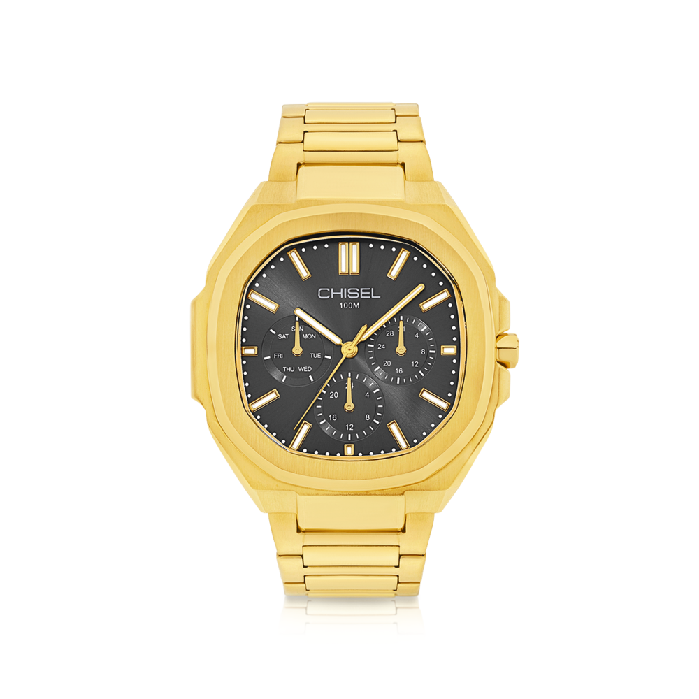 Chisel men's gold tone watch online