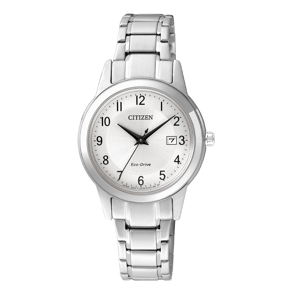 Eco Drive Citizen Lady FE1241-71Z women's watch with pink steel background