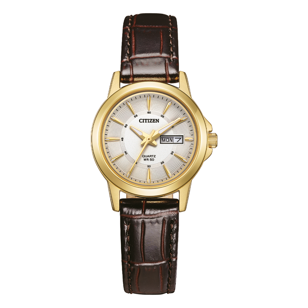 Leather Strap Citizen Watch Female Citizen Women's Eco-Drive