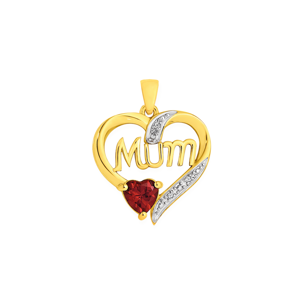 Mum Name Necklace in Gold | www.sparklingjewellery.com