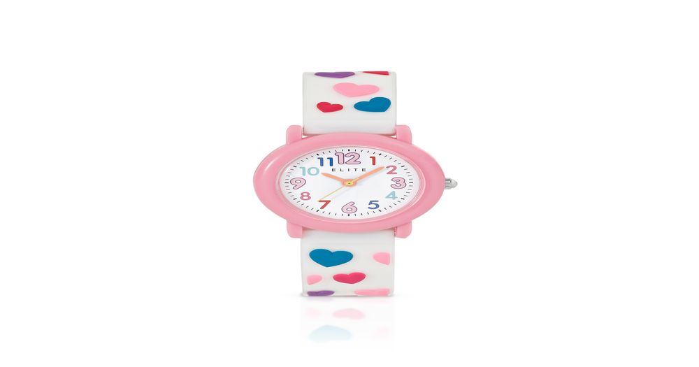 Elite Kids Watch in White Prouds