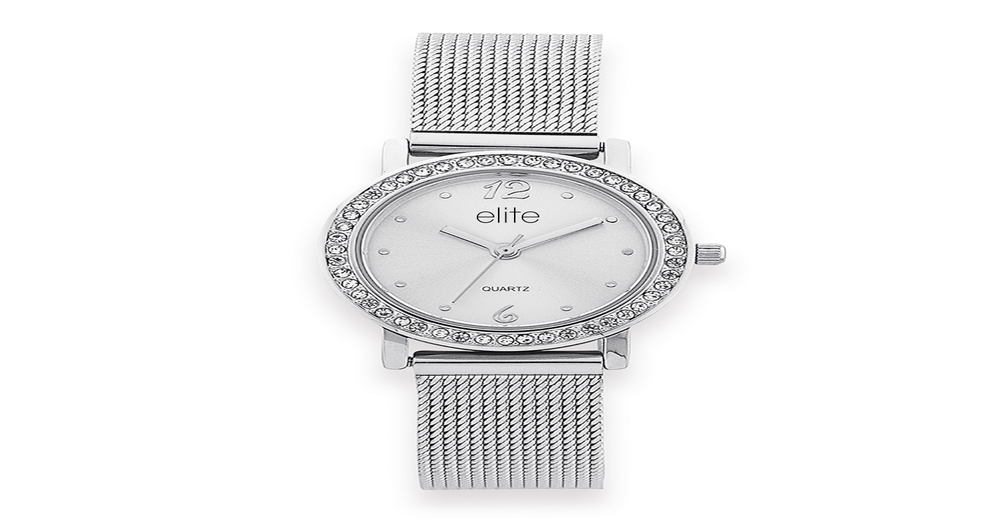 Elite Ladies Ange Watch in Silver | Prouds